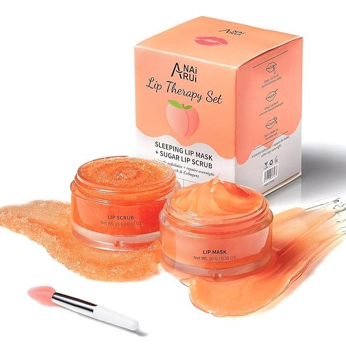 ANAiRUi Lip Balm Mask&Lip Scrub Set